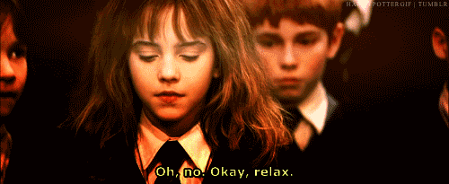 Stressed Hermione via giphy.com